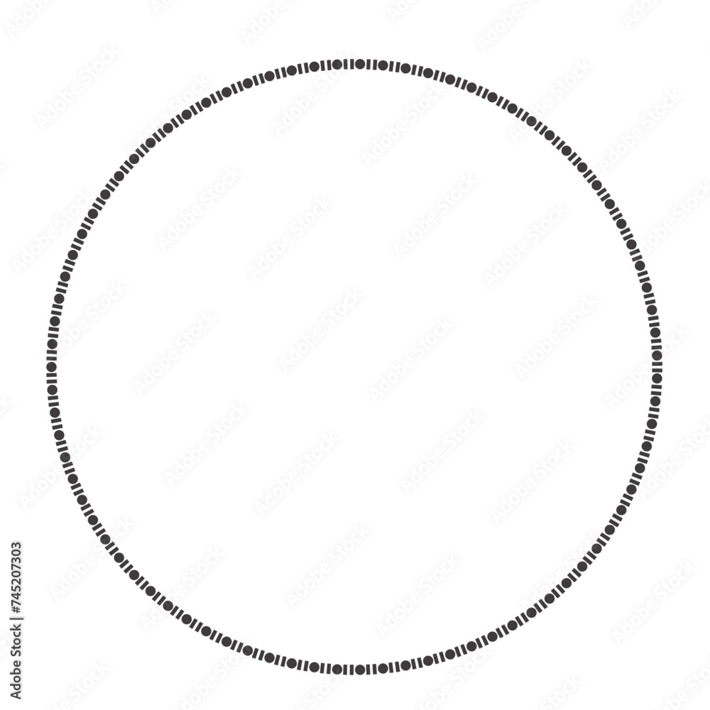Vector Round and Circle Ornament Frame