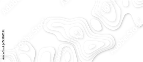 Abstract white background with paper cut out layers .Luxury paper cut background, Abstract decoration .Vector illustration. Material design. Paper cutting texture. Applicable for business banner.