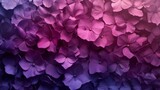 Create a mesmerizing backdrop showcasing an abundance of fragrant petals in a gradient of purple hues. This floral texture should evoke the essence of a blooming garden, blending, AI Generative