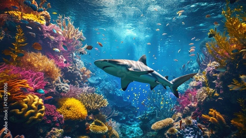 Beautiful underwater world and its inhabitants