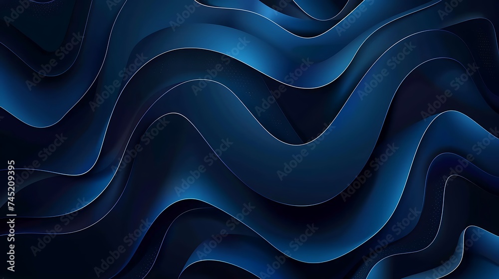 Abstract background dark blue with modern corporate concept. Vector illustration for presentation design, banner, flyer, poster, brochure, and business card. Generative Ai - obrazy, fototapety, plakaty 