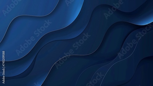 Abstract background dark blue with modern corporate concept. Vector illustration for presentation design, banner, flyer, poster, brochure, and business card. Generative Ai