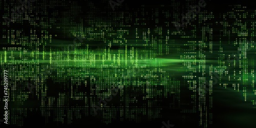 Khaki digital binary data on computer screen background
