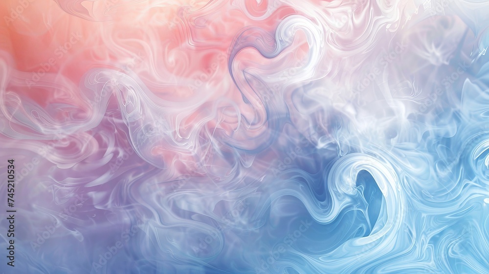 Fototapeta premium The soft create a visually pleasing and calming effect. delicate swirling pastel colors