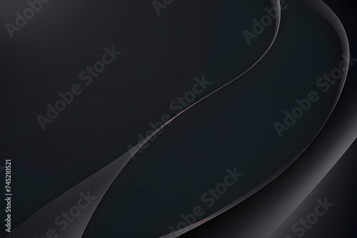 Abstract background with fluid gradient. 3d illustration of design black gray colorful 3d design inspired waves.