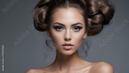 Beautiful Makeup Model headshot 