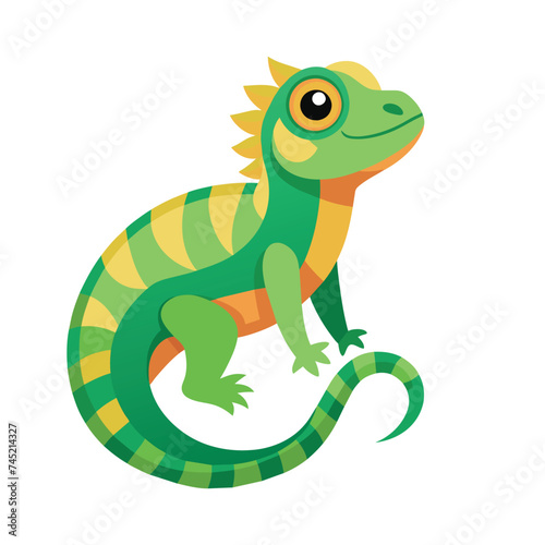  Reptiles Animal flat vector illustration