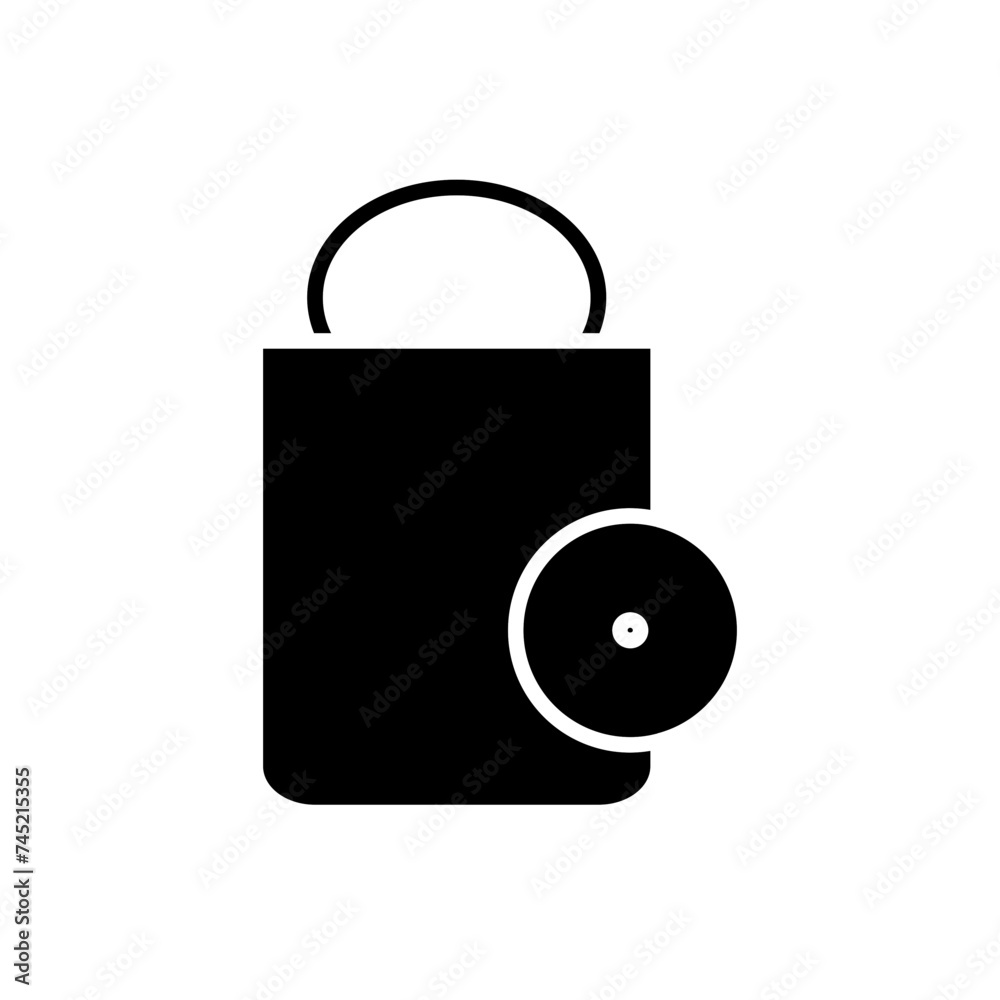 bag glyph icon