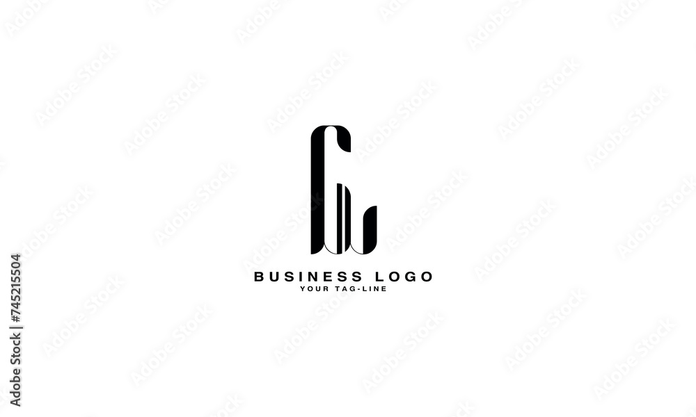 GL, LG, G, L, Abstract Letters Logo monogram