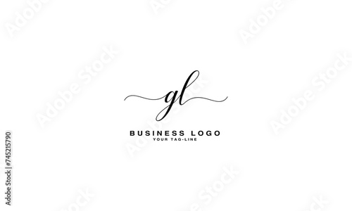 GL, LG, G, L, Abstract Letters Logo monogram