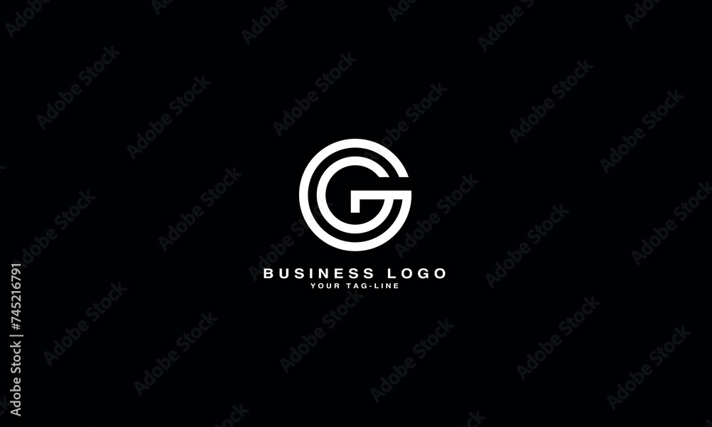 G, GG, Abstract Letters Logo Monogram