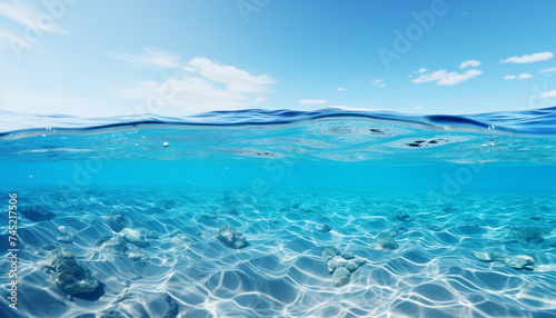 sea       water splash. background of blue sea clear water.
