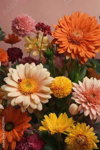 hyper realistic flowers, HD, 8k neutral color flowers, that look real