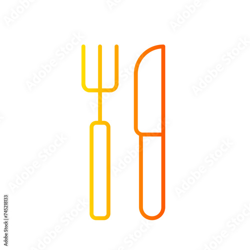 cutlery gradient icon