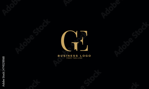 GE, EG, G, E, Abstract Letters Logo monogram
