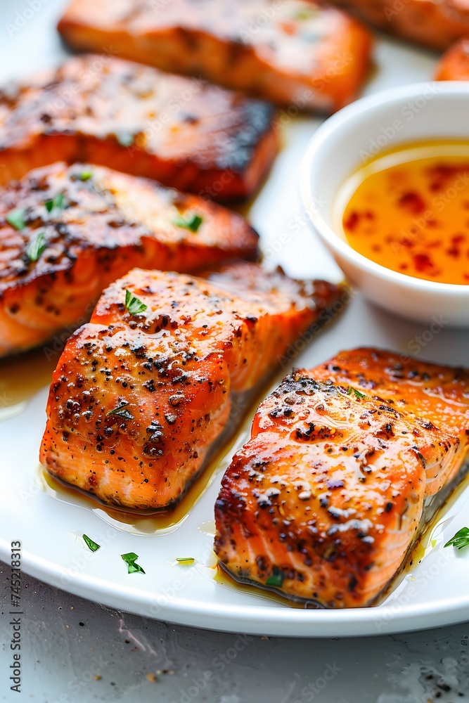 Delicious Salmon Dish with Creamy Sauce Cooked Perfectly