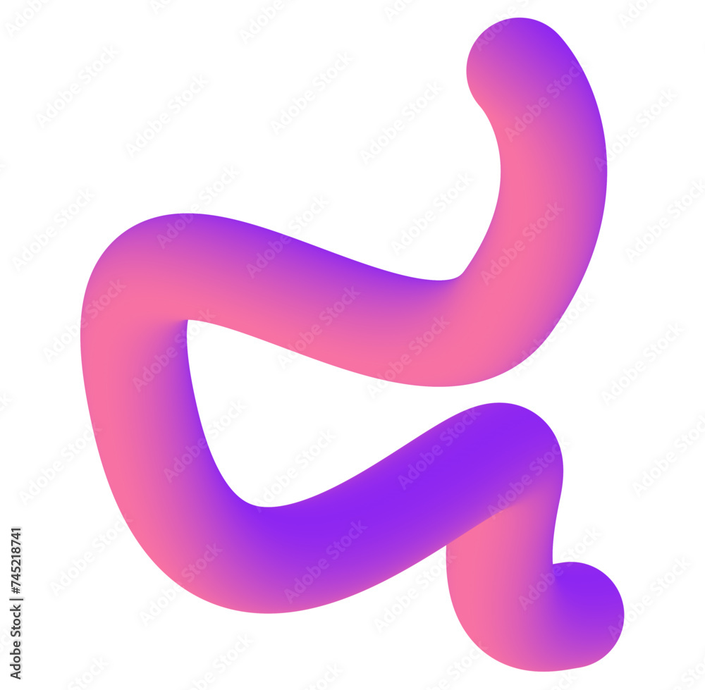3D squiggle gradient element 3D squiggle gradient element