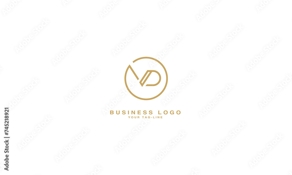 VD, DV, V, D. Abstract Letters Logo Monogram VD, DV, V, D. Abstract Letters Logo Monogram