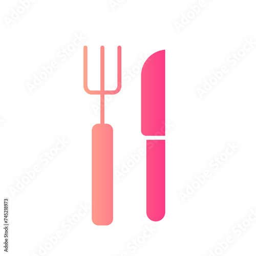 cutlery gradient icon