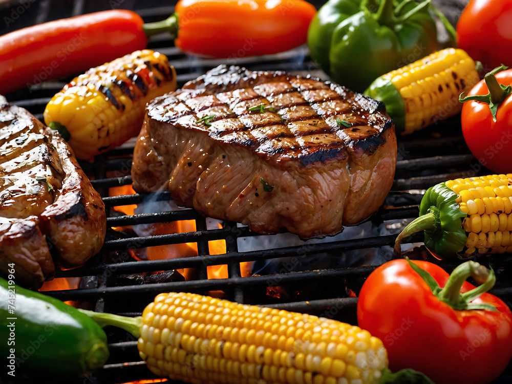 Letni Grill: Steki i Warzywa na Ruszcie