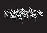 PLAYGROUND word graffiti tag style