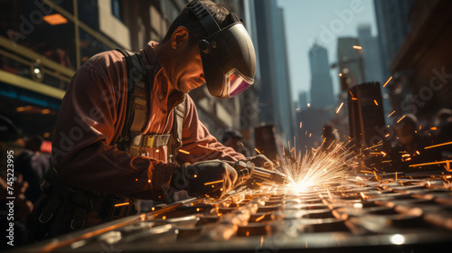 Essential Equipment for Welding Industry Workers: Masks, Tools, and Safety Gear for Metal Construction and Manufacturing, generative AI