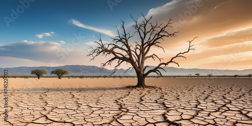 Drought land dry tree_02