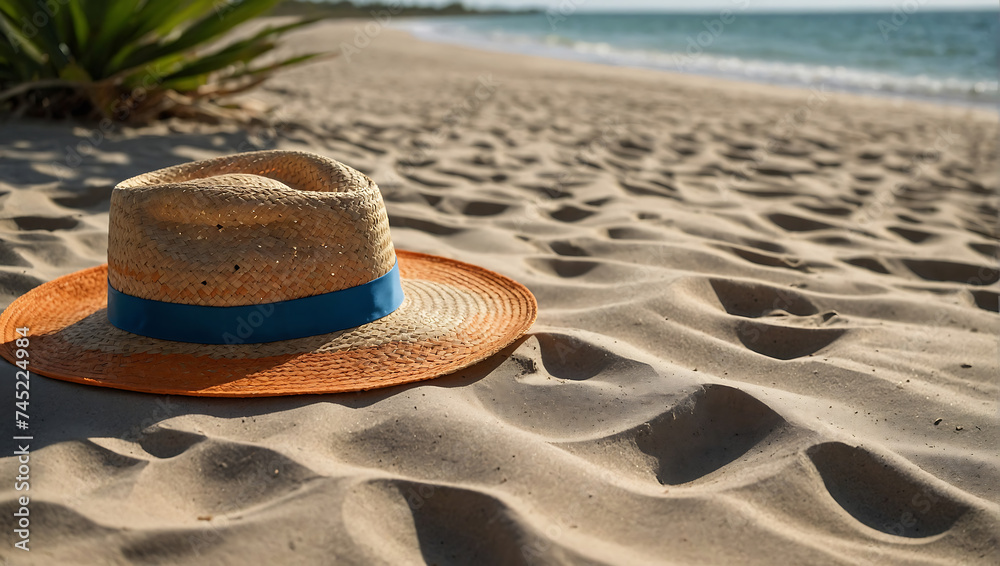 Letni Kapelusz Zapraszający na Plażę