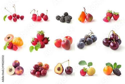 Colorful fruits and berries from the garden