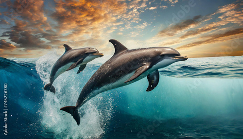 saut d'un dauphin