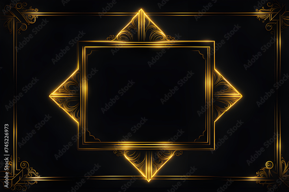 neon glowing frame
