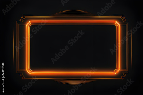 neon glowing frame