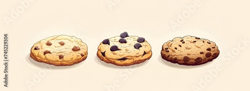 Three fun cookies with different fillings

 photo