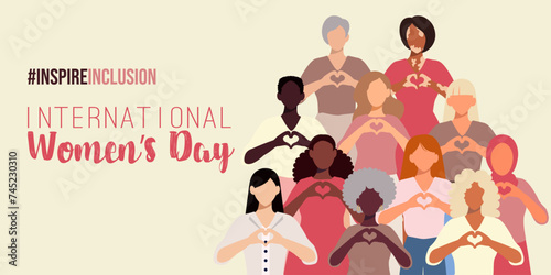 International Women's Day banner. #InspireInclusion