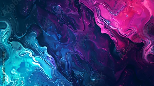 abstract background with blue, pink and purple paints. 3d rendering