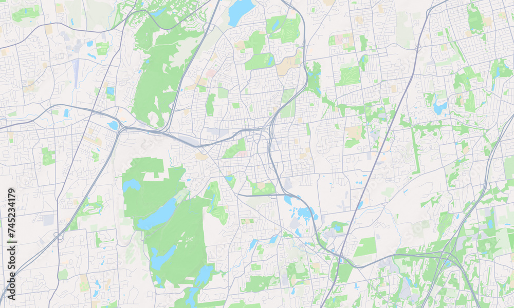 New Britain Connecticut Map, Detailed Map of New Britain Connecticut