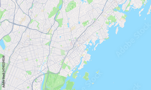 New Rochelle New York Map, Detailed Map of New Rochelle New York