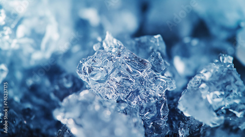 ice water surface macro texture