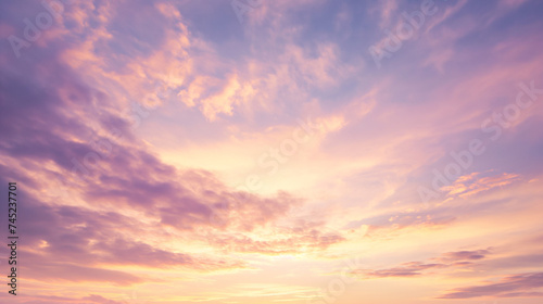 sunset sky with clouds © Manu