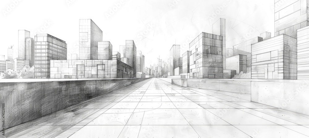 Architecture Drawing banner background for design Architecture Drawing banner background for design