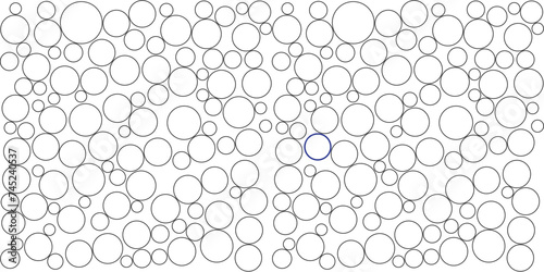 Seamless irregular circle pattern. Bubbles soda seamless pattern. Abstract geometric Pattern