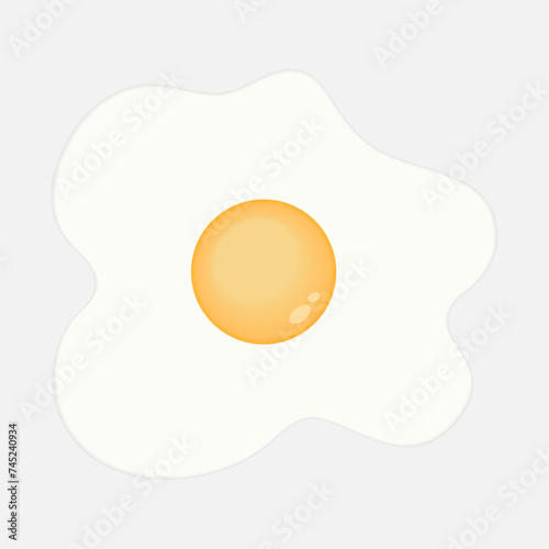 Eggs on a gray background. Good nutrition.