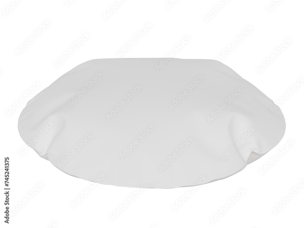 Mockup white round pillow. 3d render Mockup white round pillow. 3d render