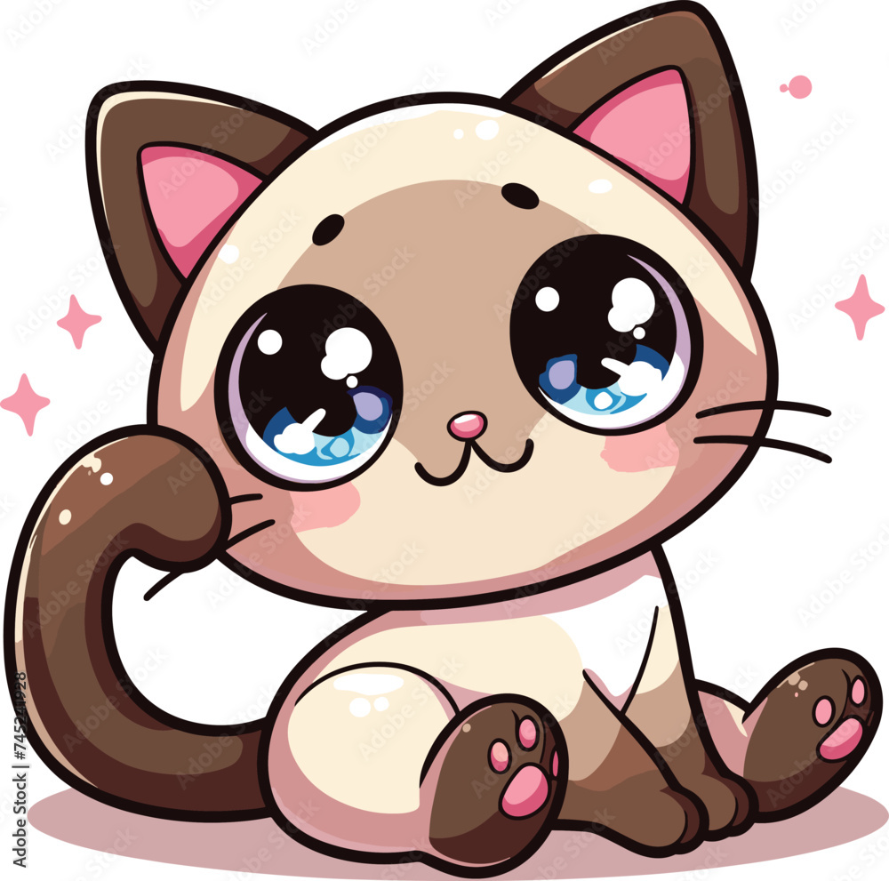 cute funny cat cartoon vector on white background
cute funny cat cartoon vector on white background