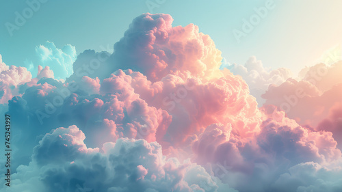 A cloud-like formation background, with ethereal soft pastel hues blending seamlessly.
