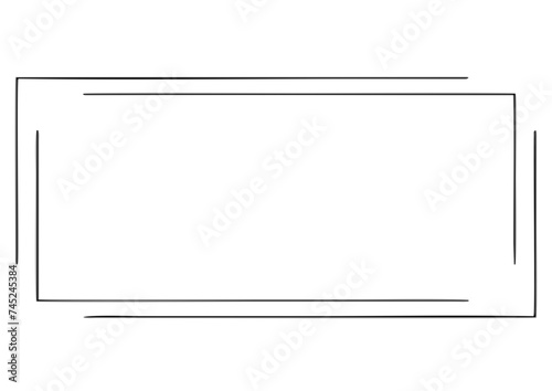 border and frame silhouette