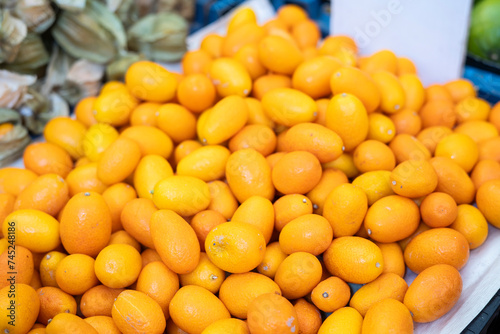 cumquats auf einem Markt 