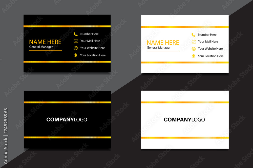 Luxury and Simple Business Card Layout. Luxury and Simple Business Card Layout.