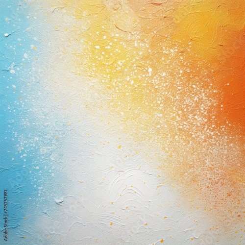 Simple abstract background with a light orange  blue  and white color