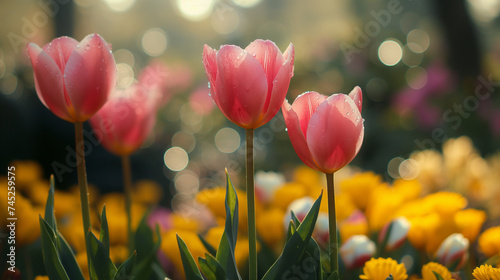 tulips in the garden #745259575